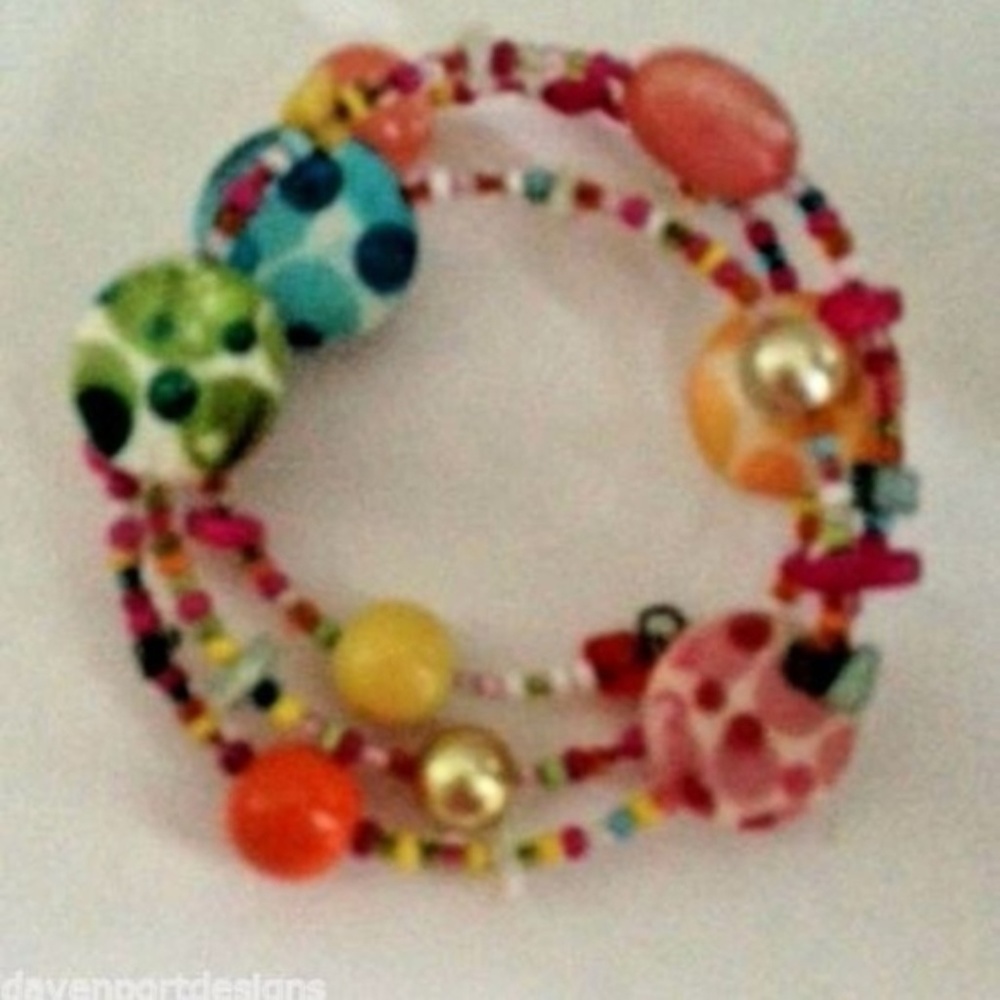 Memory Wire Bracelet Handmade Pastel Colors New